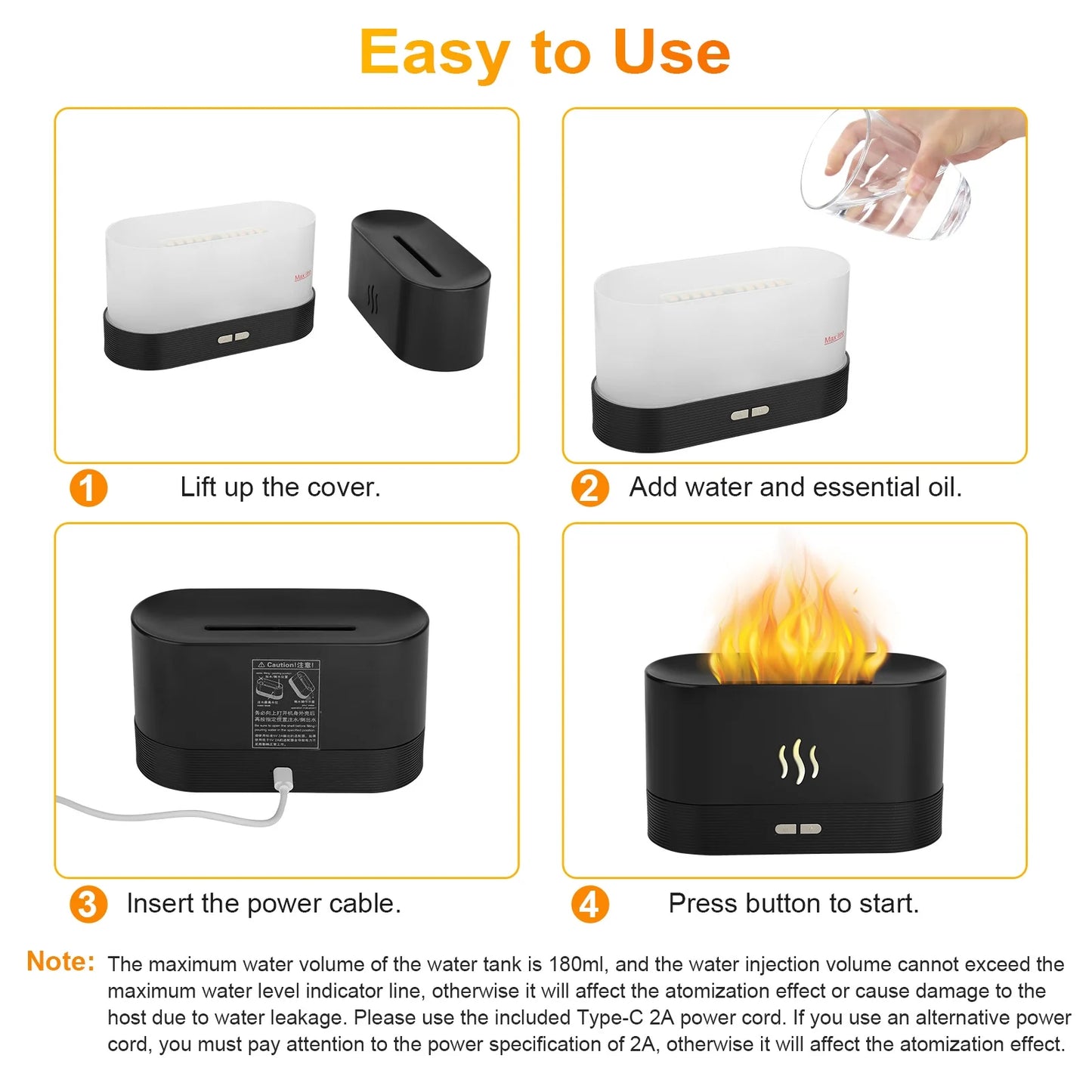 Flame Essential Oil Humidifier
