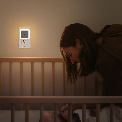 Night Light, Night Lights Plug into Wall 6-Pack, Plug in Night Light, Dusk to Dawn Nightlight Led Night Lights for Bedroom, Bathroom, Hallway Warm White Home Lighting