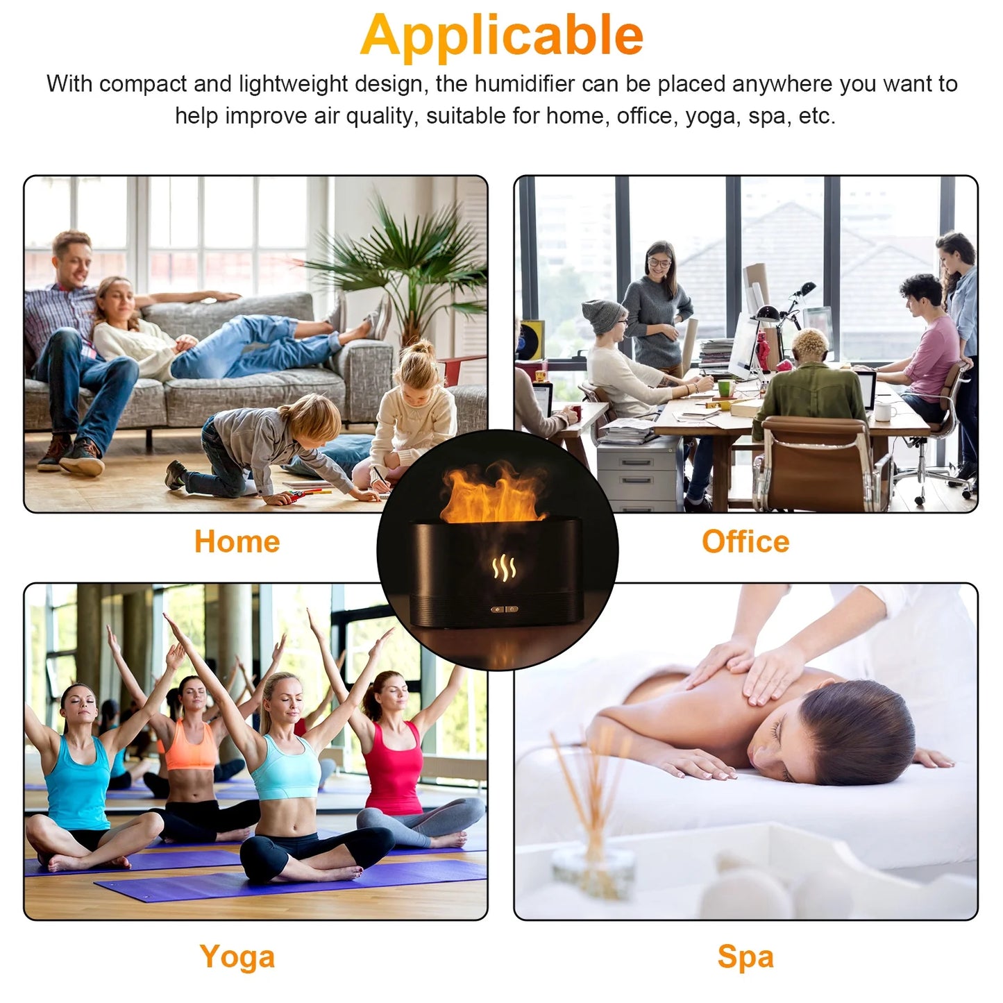 Flame Essential Oil Humidifier
