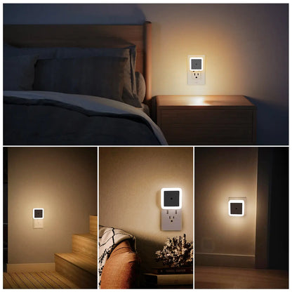 Night Light, Night Lights Plug into Wall 6-Pack, Plug in Night Light, Dusk to Dawn Nightlight Led Night Lights for Bedroom, Bathroom, Hallway Warm White Home Lighting